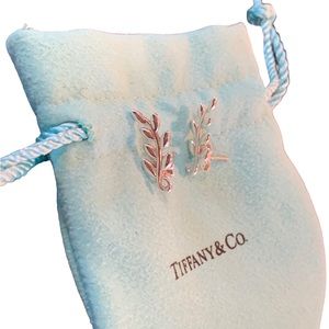 Tiffany Olive Leaf Climber Earrings-Like new!